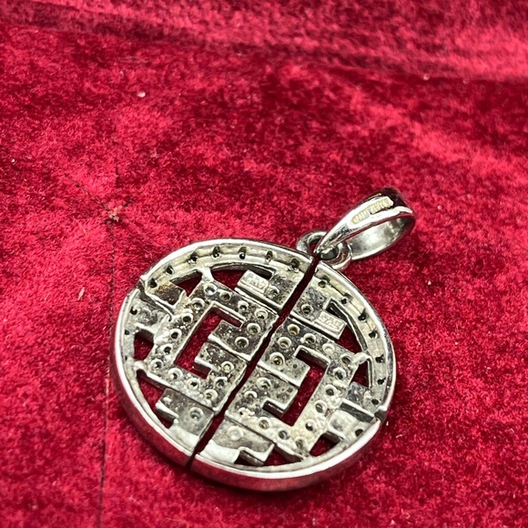 Vintage Affinity 925 Sterling Silver Real Diamond Pendant - Picture 6 of 16